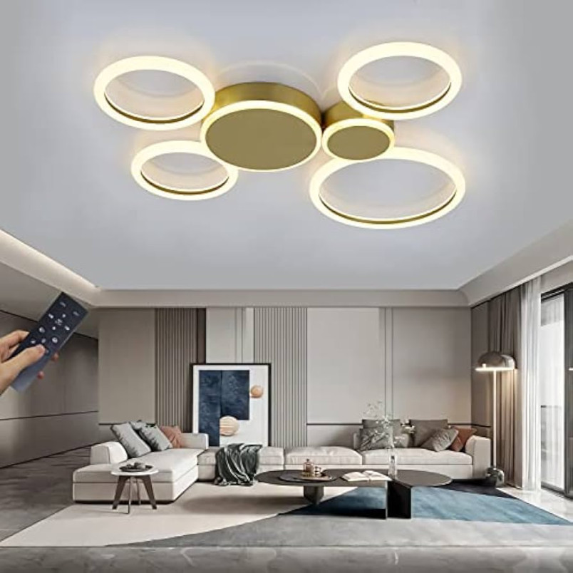 LED Ceiling Light Living Room Lamps Modern Round Ring Designer